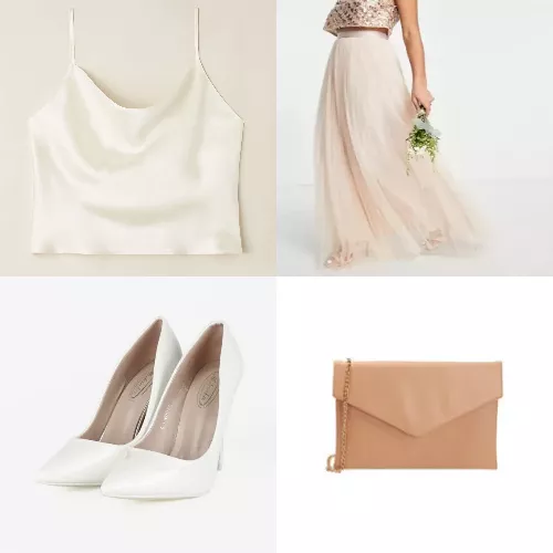 Immagine contenente l'outfit Seta e tulle in armonia!